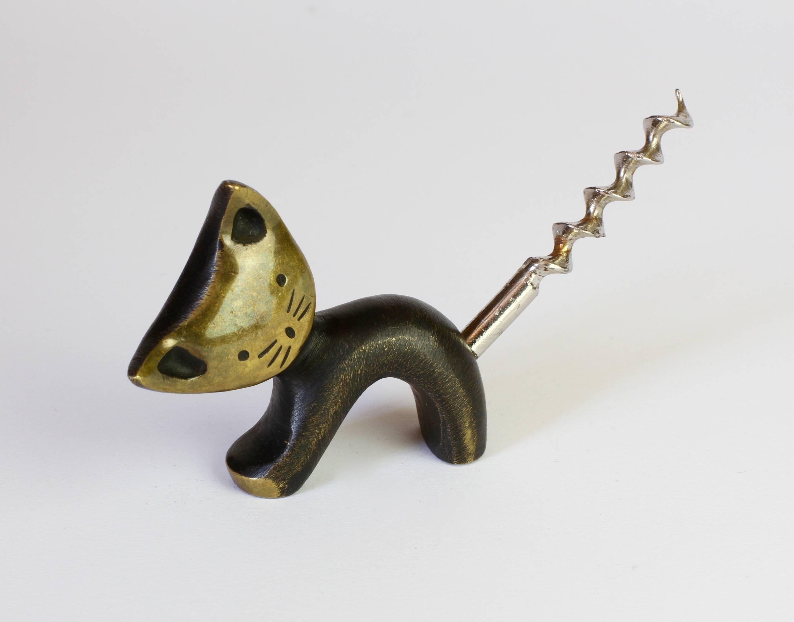 A Walter Bosse corkscrew in the form of a cat.

Walter Bosse's whimsical and playful designs have one the hearts of many a design fan/collector as they are perfectly practical and joyfully jest full. Bring back your inner child and rejoice in