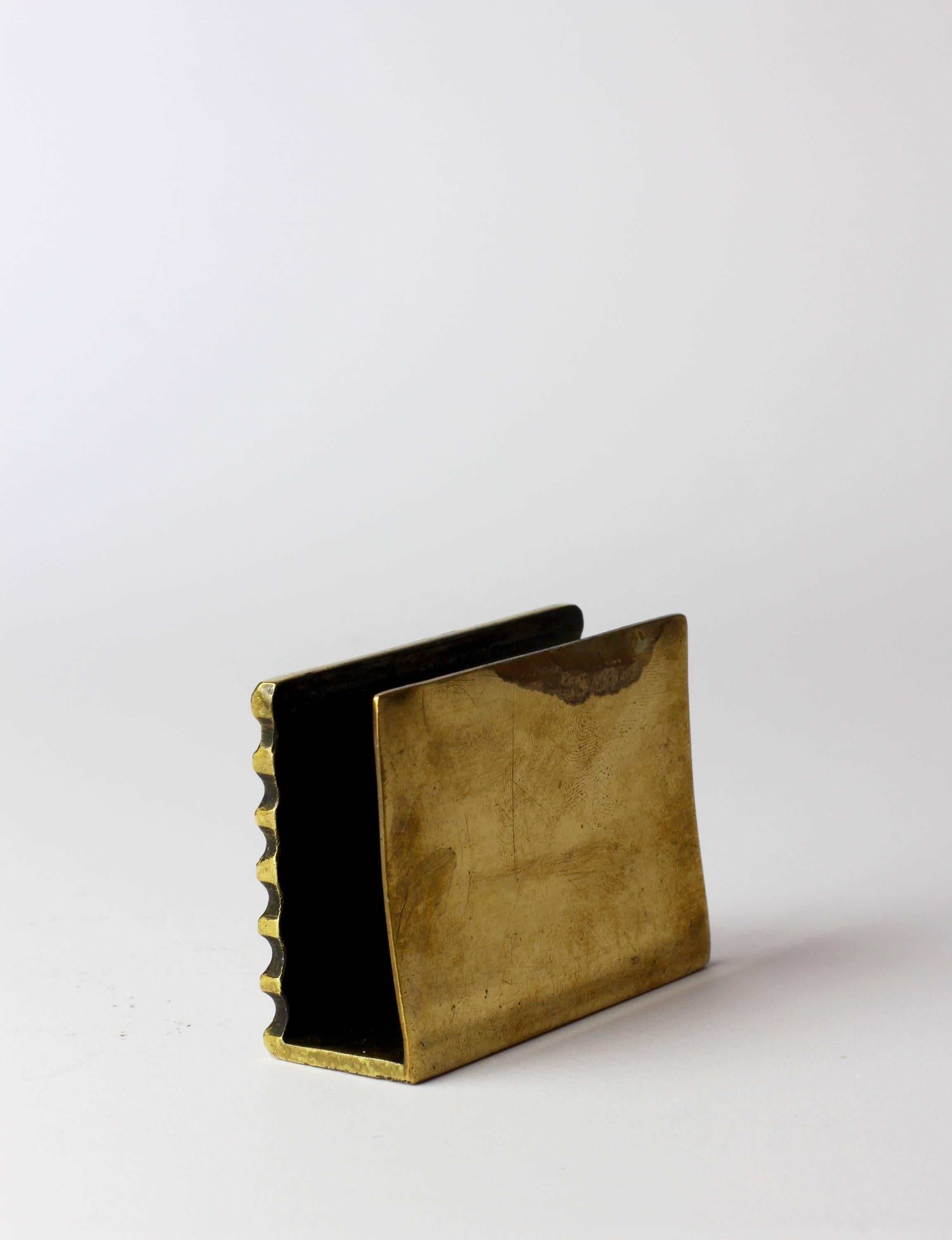 brass match box