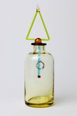 Colorful Italian Murano Glass Perfume Bottle by v. Nason & Co. Signed by V Nason
