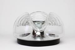 Futuristic Pair of Wave Flush Mounts by Koch & Lowy for Peill & Putzler 1970s