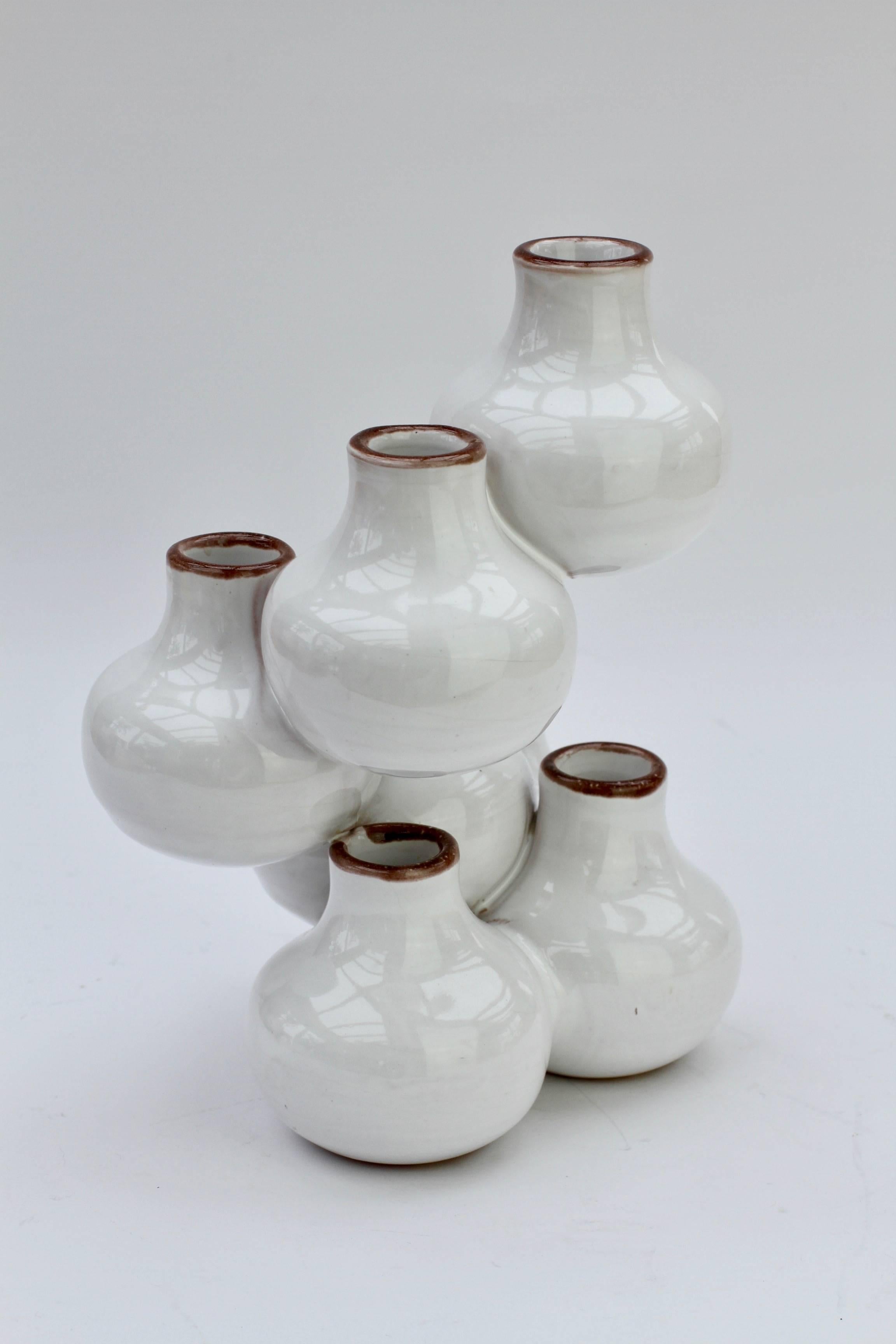 20th Century Mid-Century Vintage Italian White Ceramic 