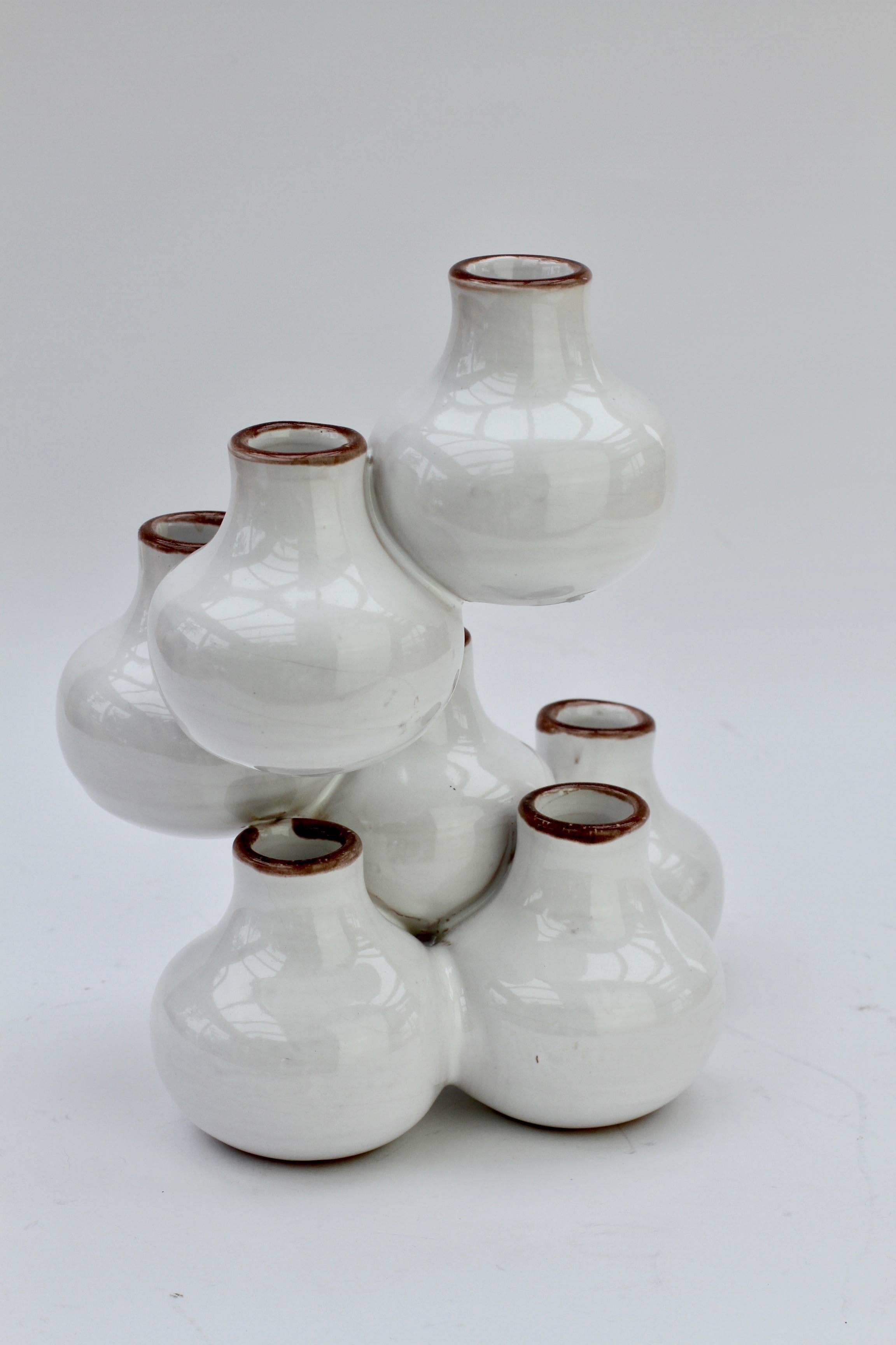 Mid-Century Vintage Italian White Ceramic 