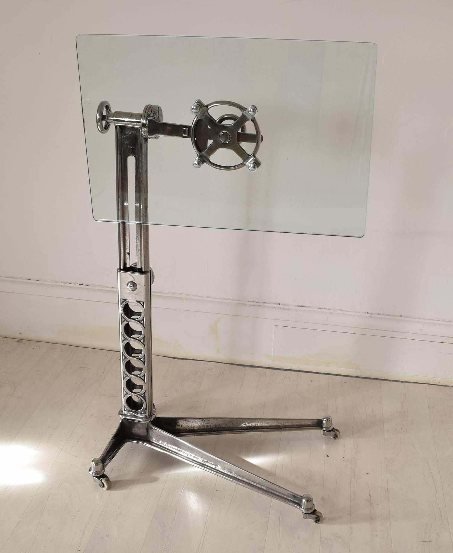 Polished Metal Side Table, English, ca. 1920 In Good Condition In St Annes, Lancashire