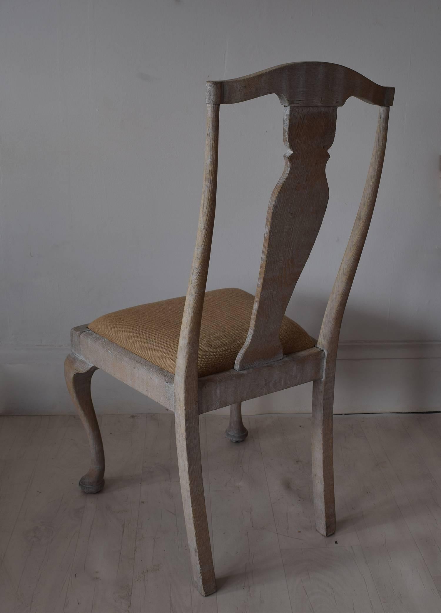Gustavian Set of Four Os De Mouton Chairs, English, circa 1920