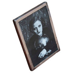 Small Antique Silver Photograph Frame. English. Dated 1920