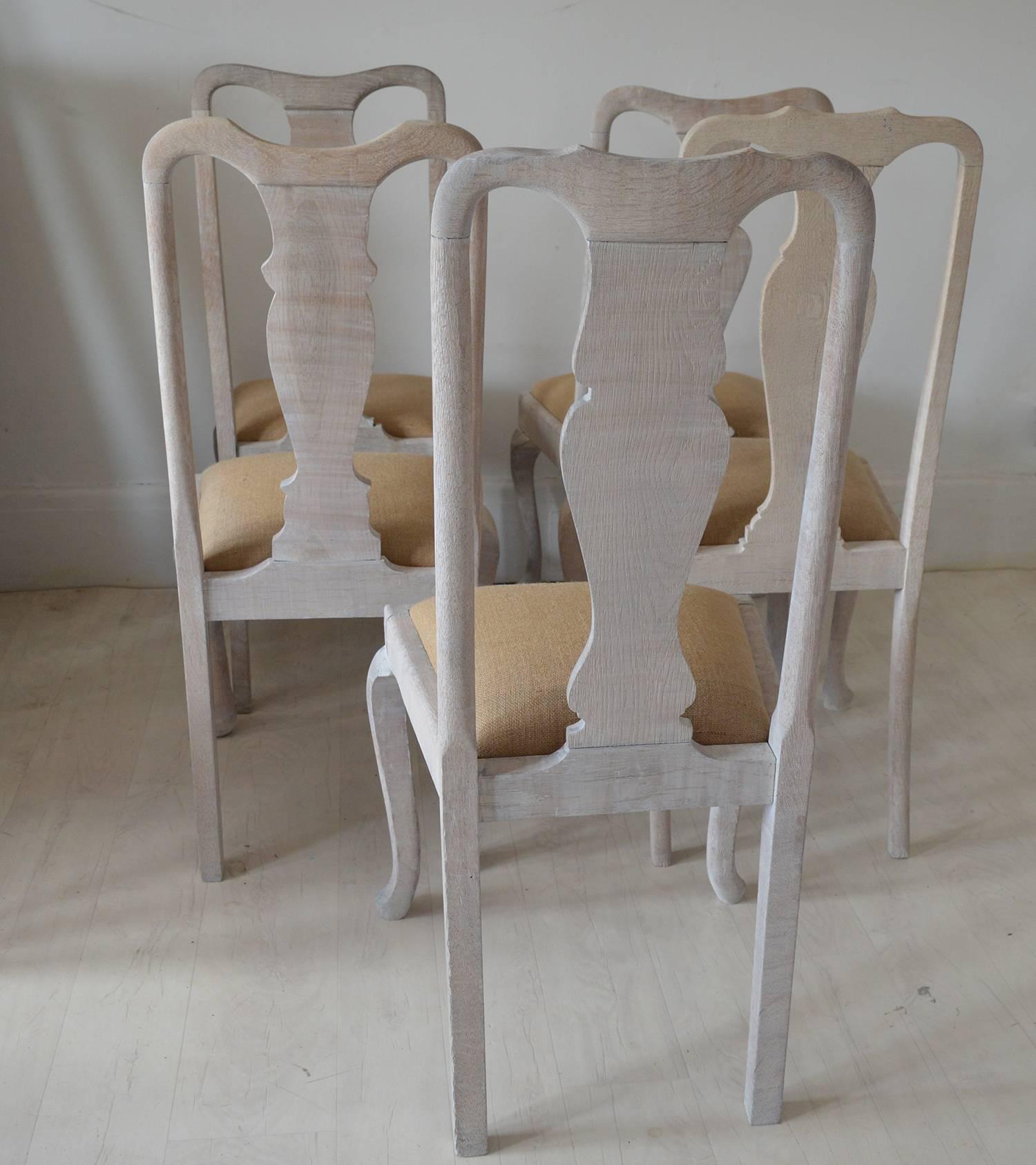 Gustavian Harlequin Set of Ten Antique Urn Back Dining Chairs