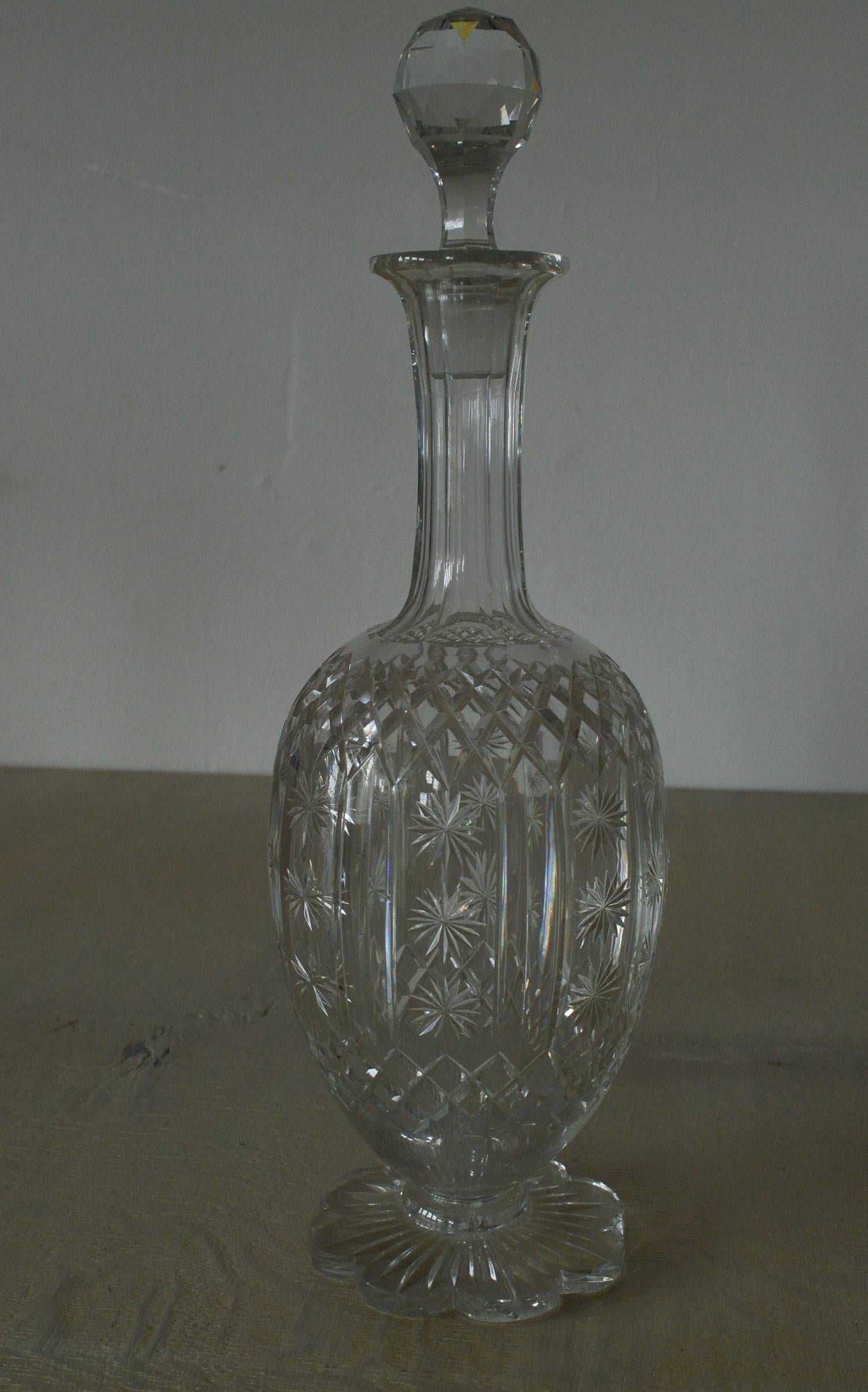antique cut glass decanter