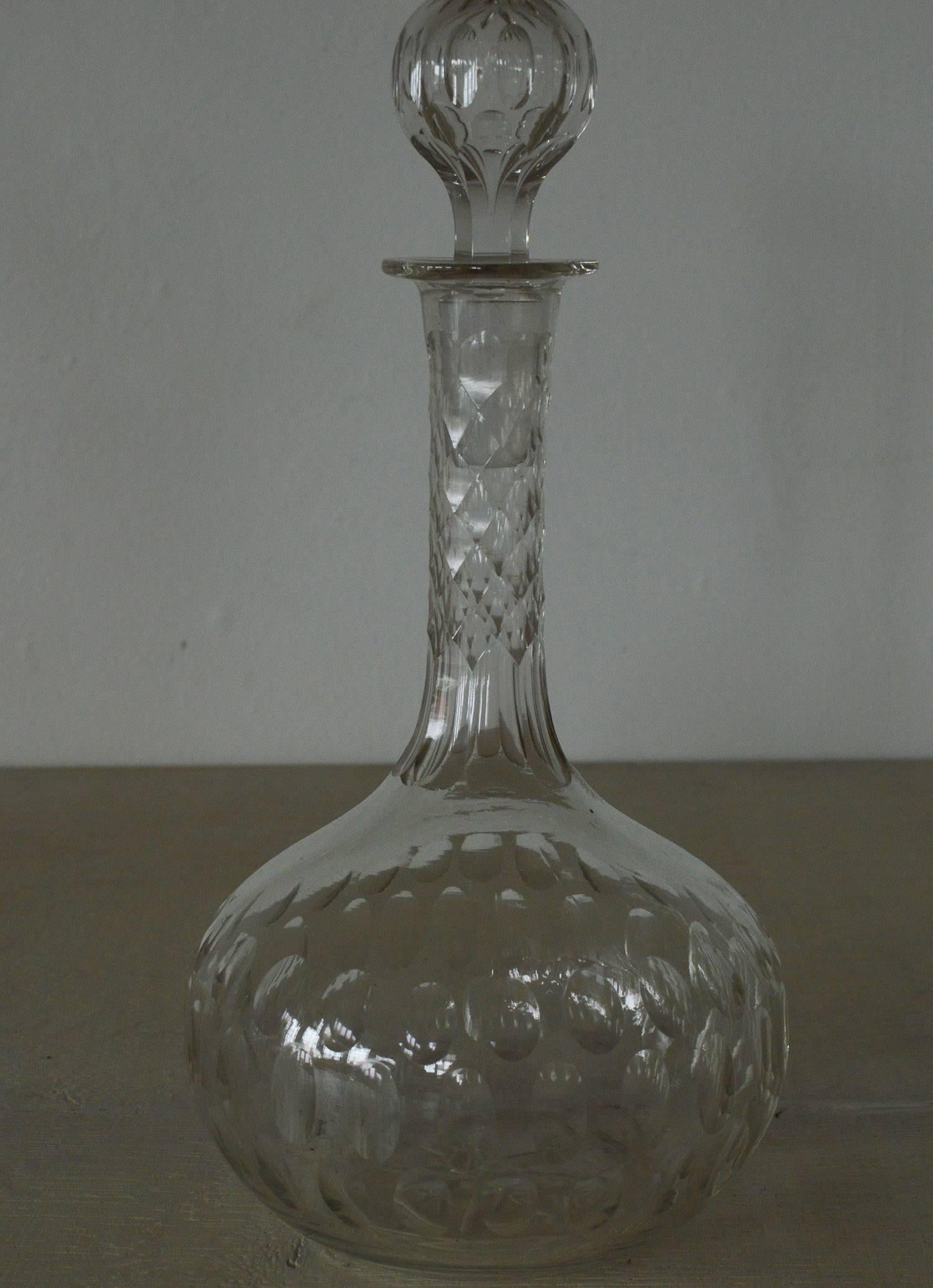 cut glass decanters antique