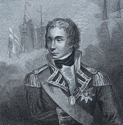Original Antique Print of Admiral Lord Nelson. Dated 1815