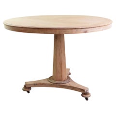 Petite table ronde blanchie de style palladien ancien, anglaise, vers 1835
