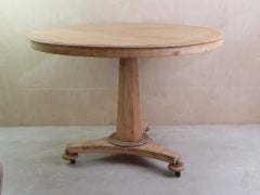 Small Antique Palladian Style Round Bleached Table, English, C.1835