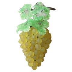 Vintage Bohemian Coloured Glass Bunch of Grapes Light Fitting. C.1930