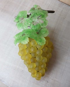 Vintage Bohemian Coloured Glass Bunch of Grapes Light Fitting. C.1930
