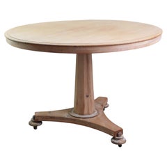 Small Antique Palladian Style Round Bleached Table, English, C.1835