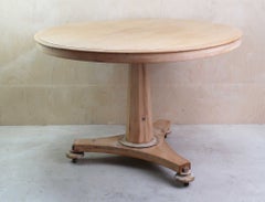 Small Antique Palladian Style Round Bleached Table, English, C.1835