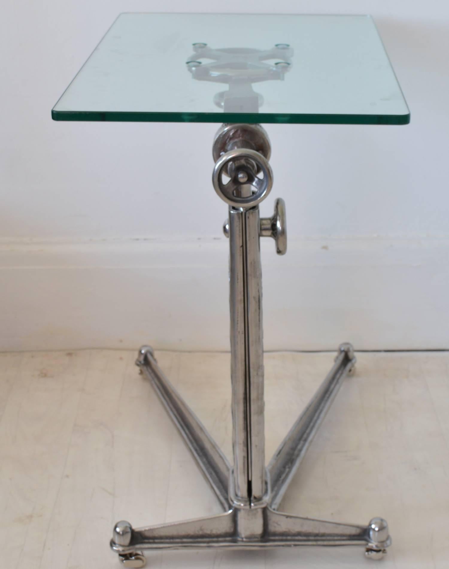Industrial Adjustable Work Table, English, circa 1920 In Good Condition In St Annes, Lancashire