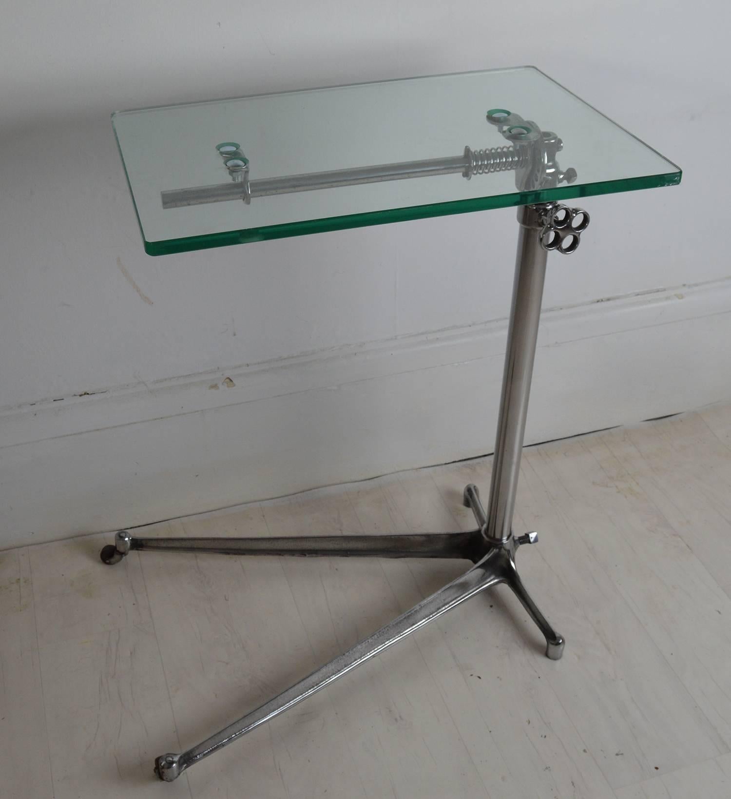 Pair of Vintage Polished Metal Side Tables, English, circa 1940 In Good Condition In St Annes, Lancashire