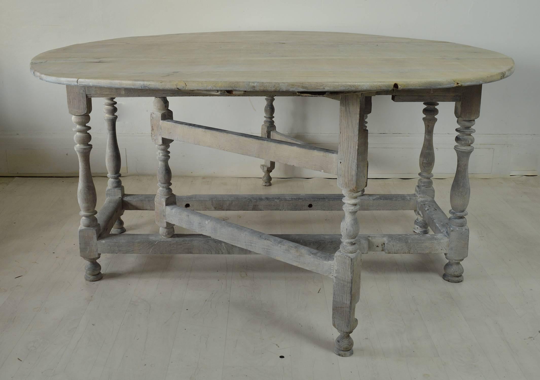 limed oak table