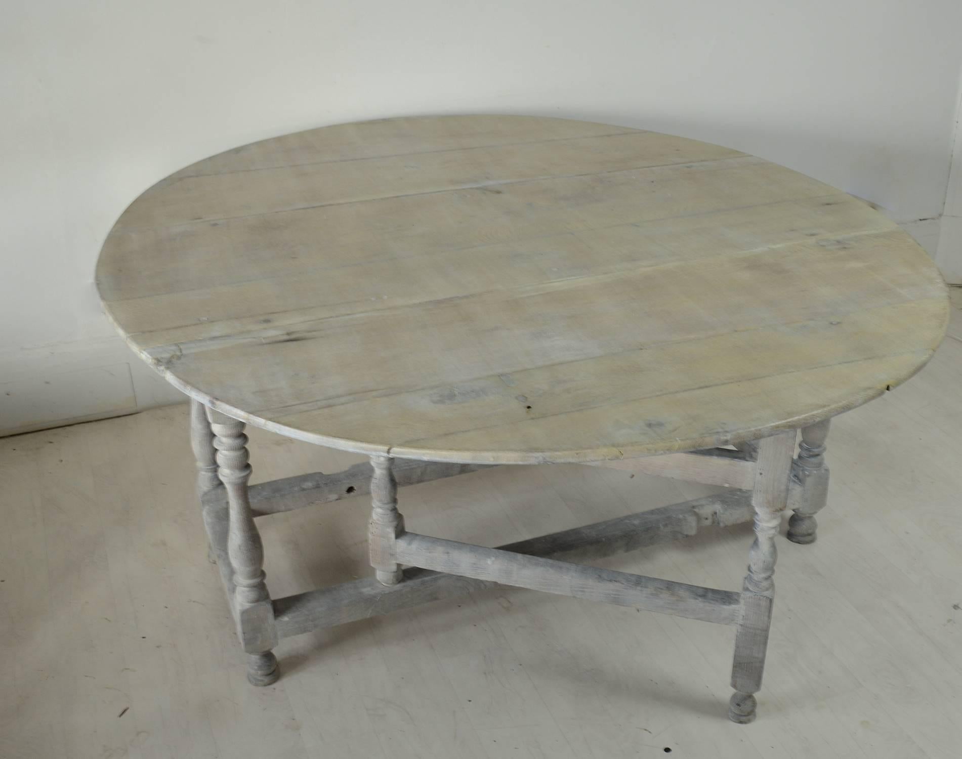 limed oak dining table