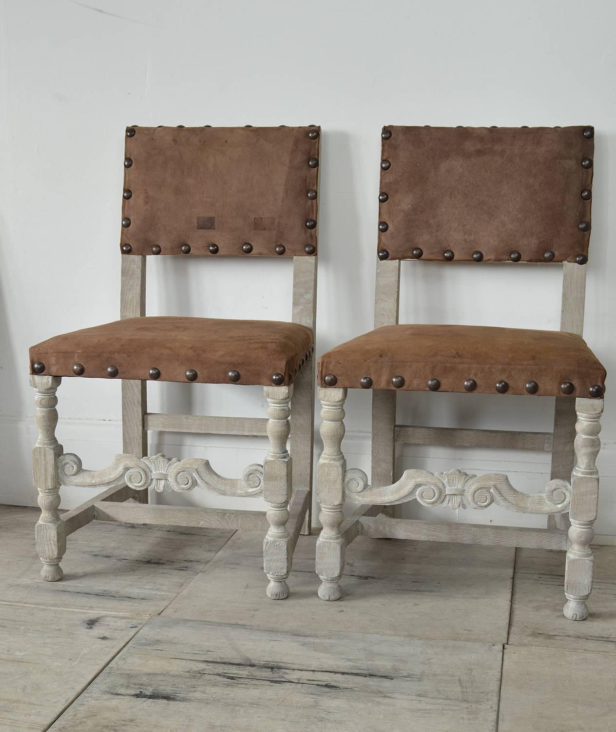 Set of Four Antique 17th Century Style Dining Chairs In Good Condition In St Annes, Lancashire