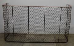 Antique Copper and Wire Mesh Fire Guard English, 19th Century