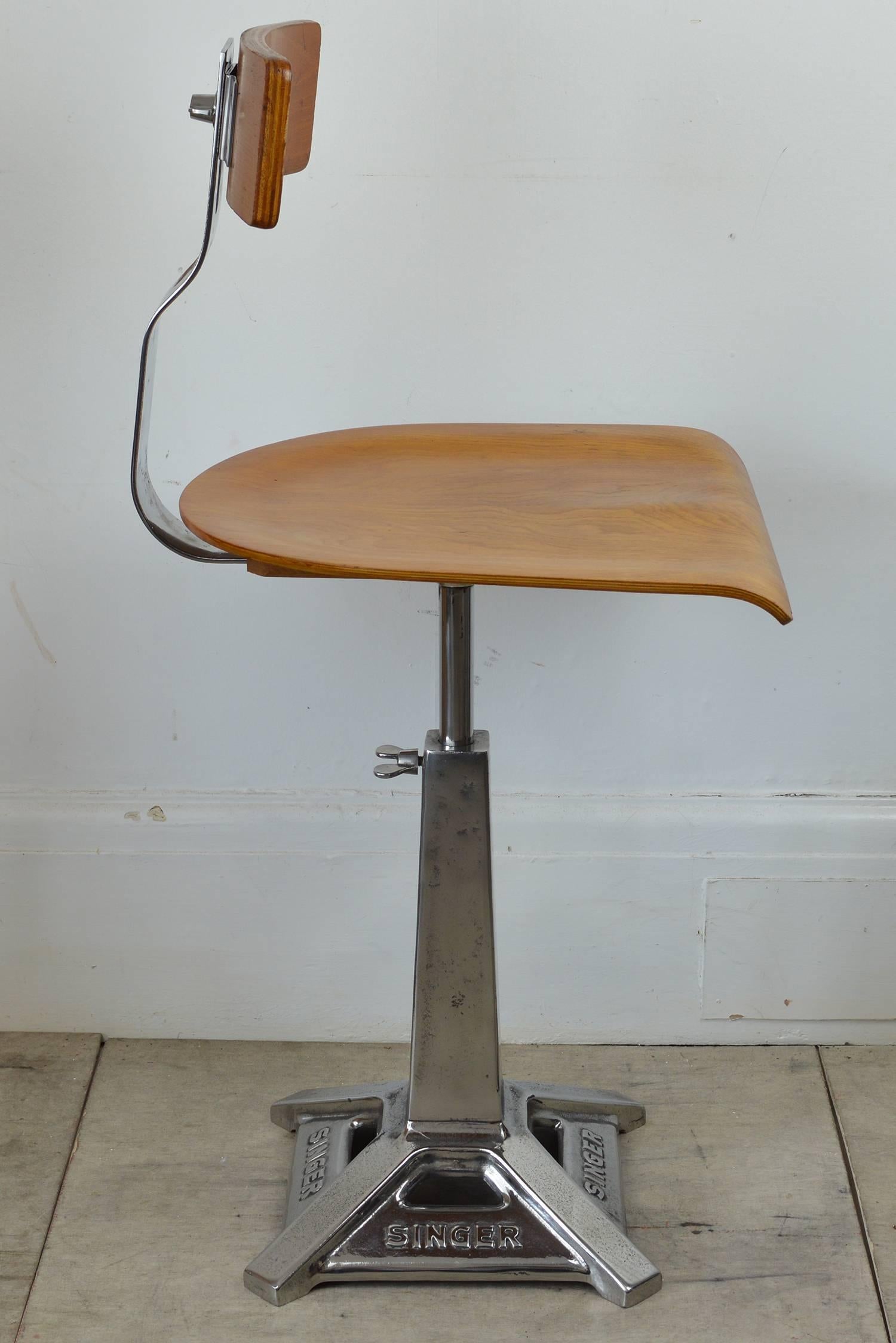 vintage singer chair