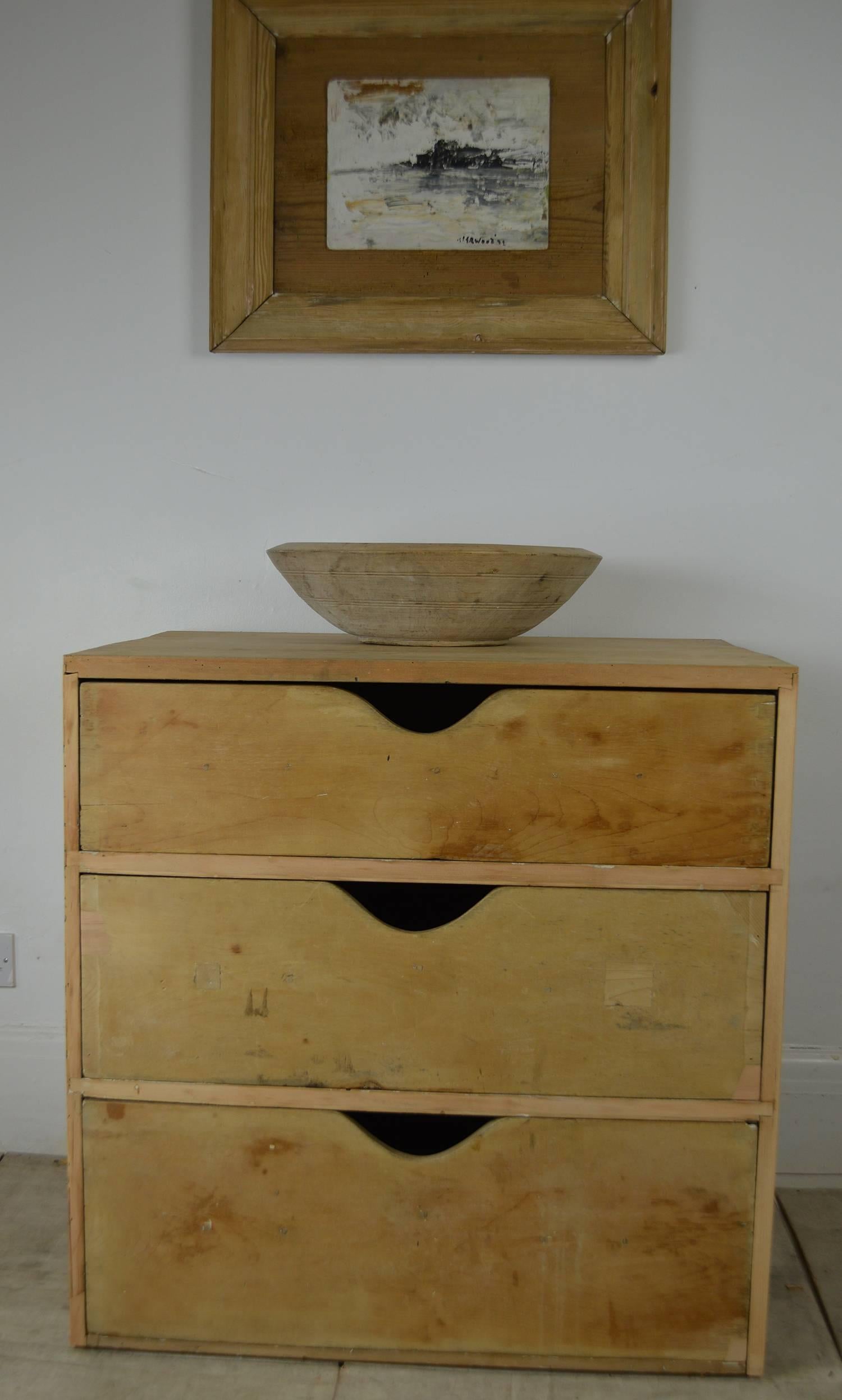 Antique Minimalist Style Pine Chest of Drawers, English, 19th Century 2