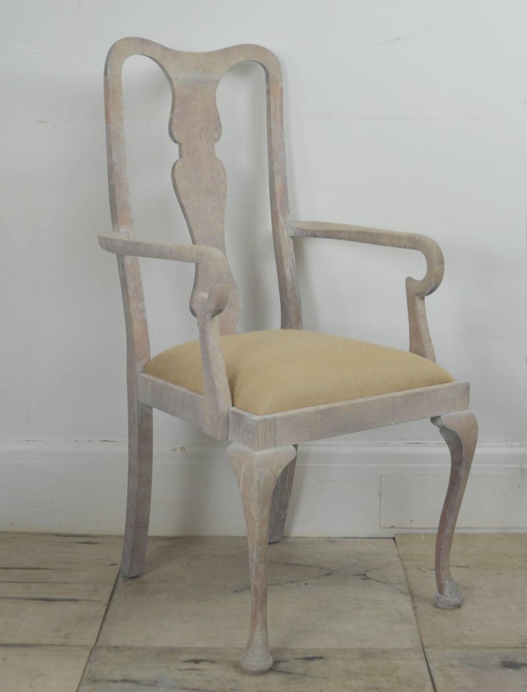Harlequin Set of Ten Antique Gustavian Style Limed Oak Dining Chairs at ...
