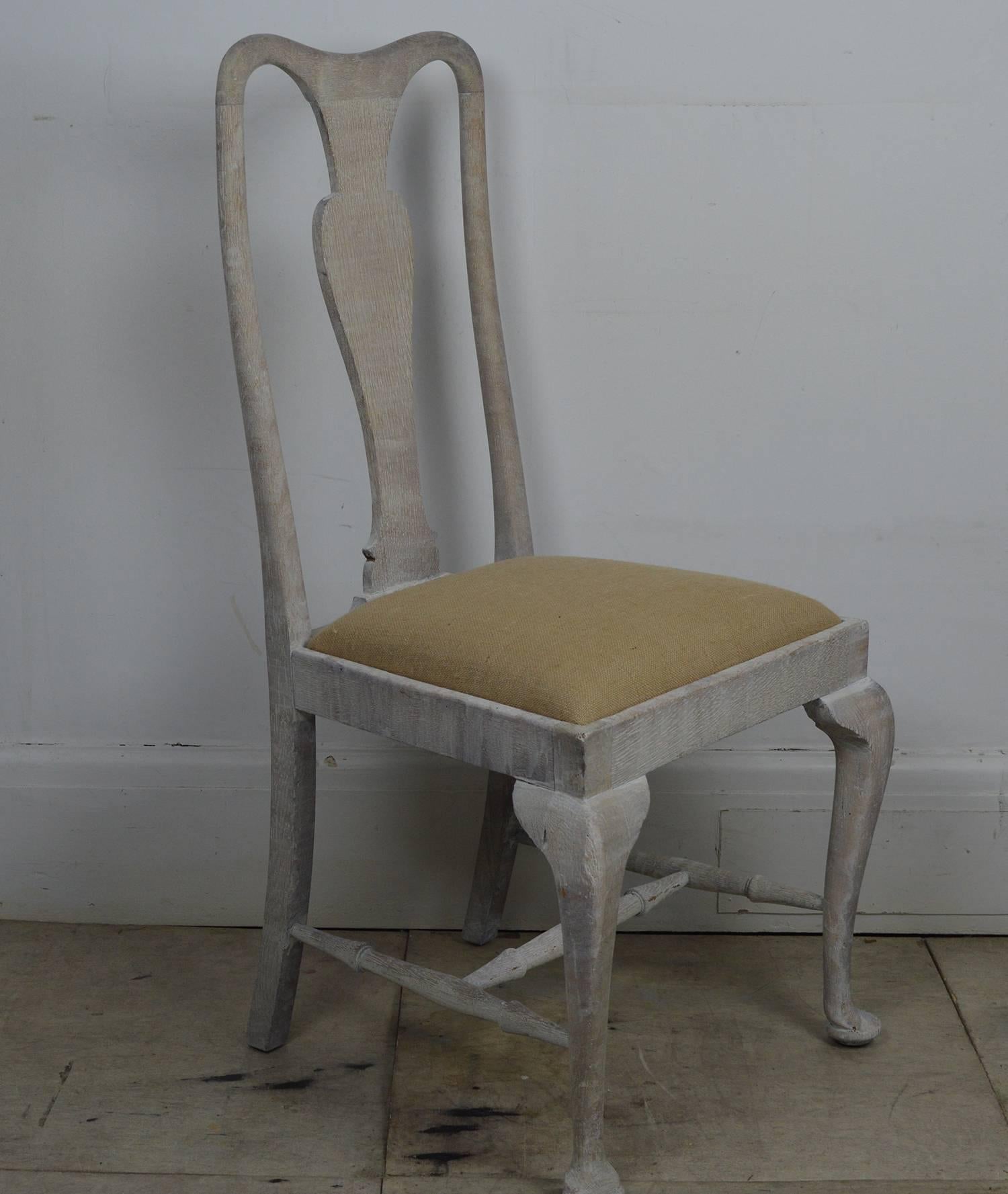 Harlequin Set of Ten Antique Gustavian Style Limed Oak Dining Chairs 1