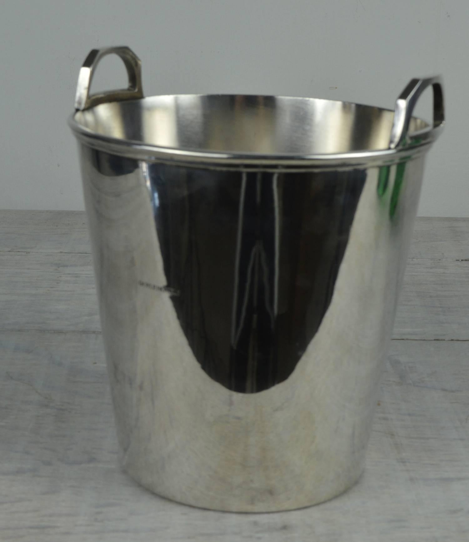 Irish Vintage Art Deco Style Silver Plated Ice Bucket.