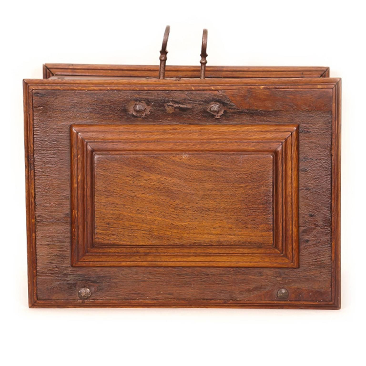 18th Century Continental Oak and Fruitwood Strong Box In Excellent Condition For Sale In Melbourne, Victoria