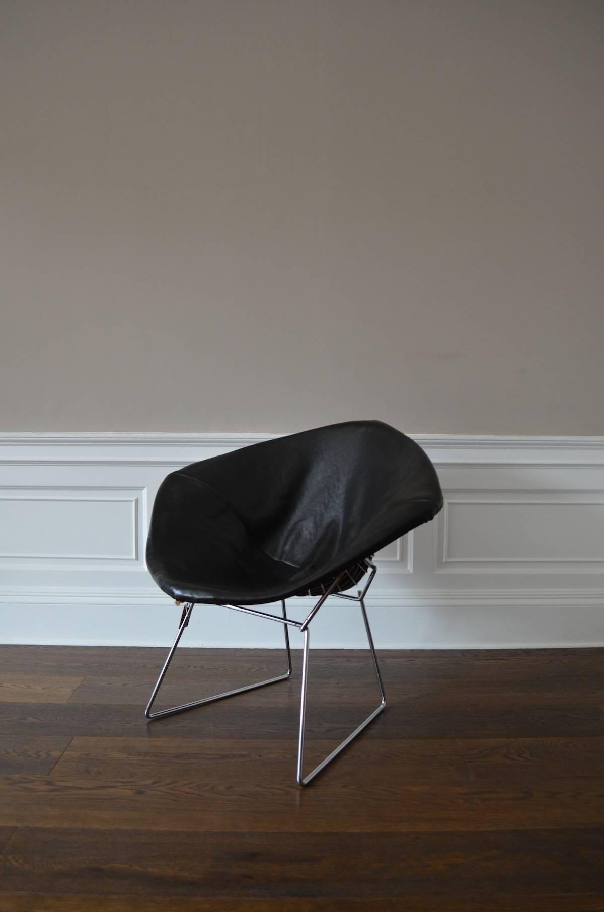 Mid-Century Modern Harry Bertoia for Knoll Wire Diamond Chair For Sale