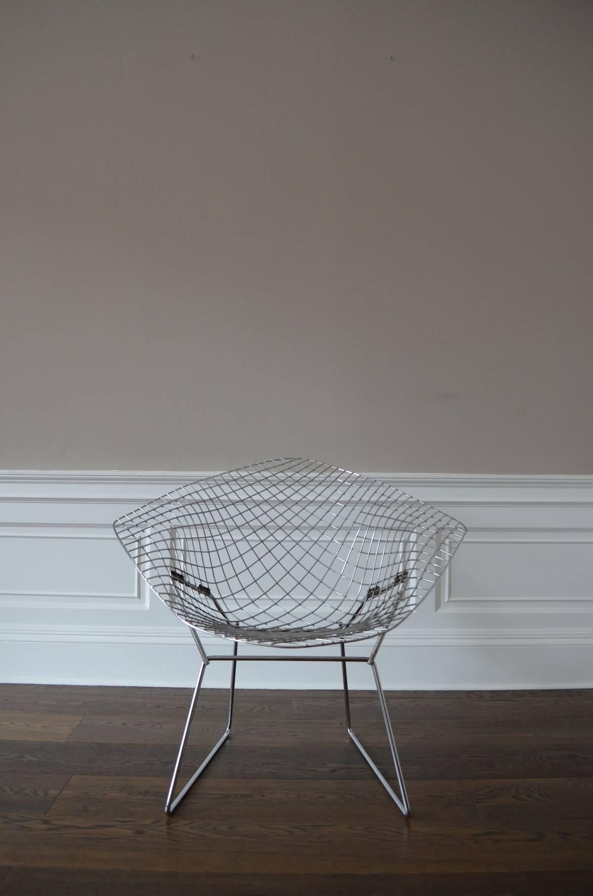 20th Century Harry Bertoia for Knoll Wire Diamond Chair For Sale