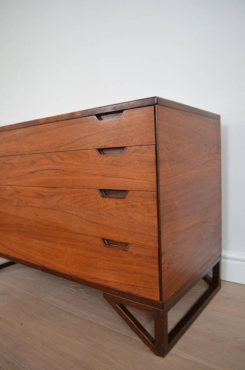 Danish Svend Langkilde for Illums Bolighus Rosewood Chest of Drawers For Sale