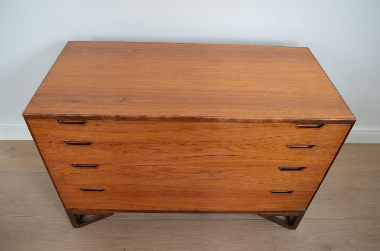 Svend Langkilde for Illums Bolighus Rosewood Chest of Drawers In Excellent Condition For Sale In London, Greater London