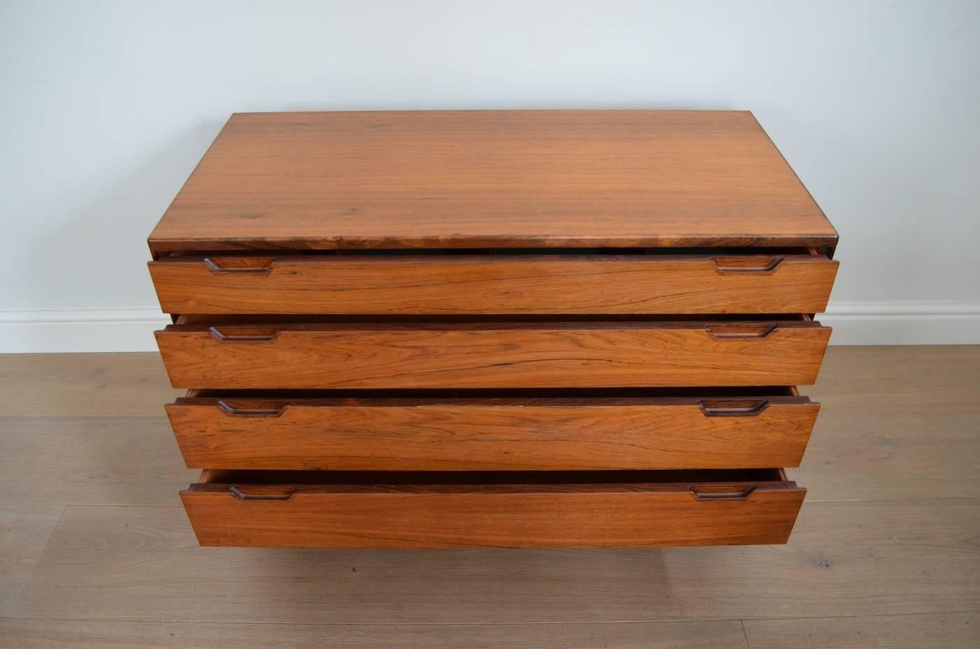 Svend Langkilde for Illums Bolighus Rosewood Chest of Drawers For Sale 1