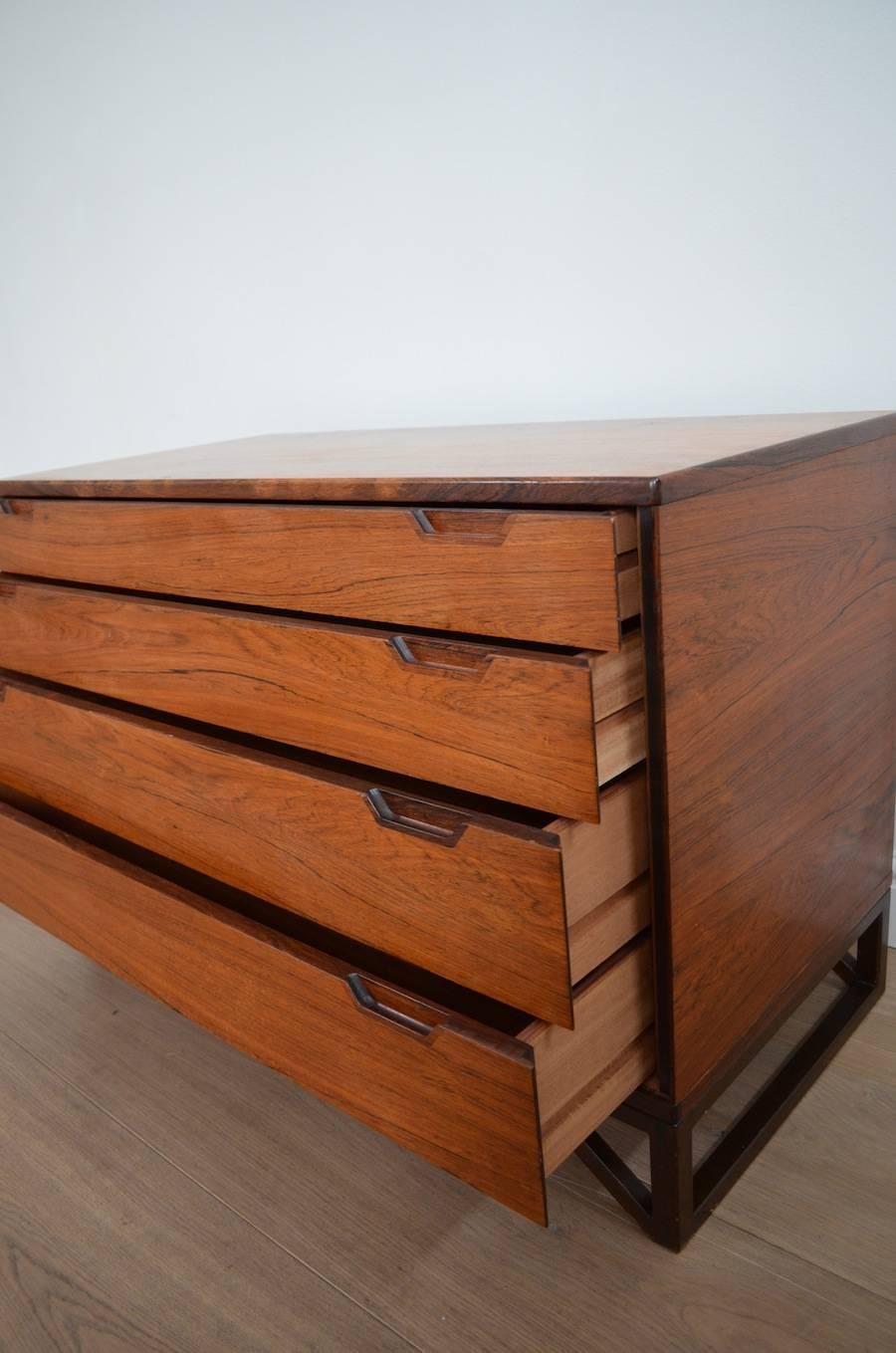 20th Century Svend Langkilde for Illums Bolighus Rosewood Chest of Drawers For Sale