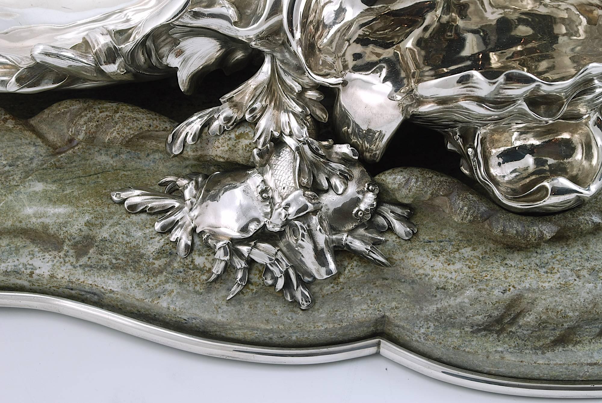 19th Century Boulanger: A Magnificent Aquatic-Theamed Sculptural Centrepiece For Sale