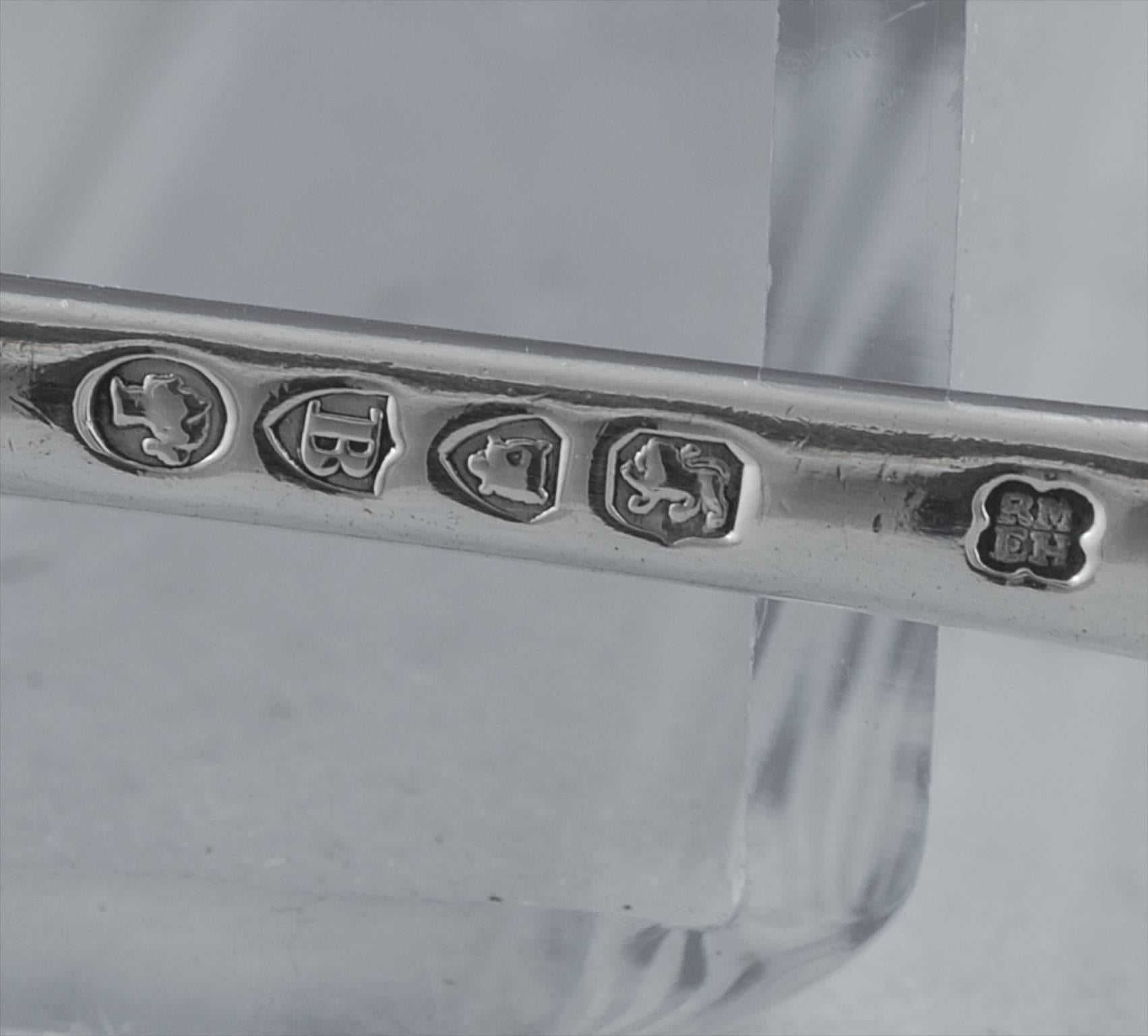 Victorian Sterling Silver 'Venetian' Canteen of Cutlery for 12 and Tea-Set For Sale 3