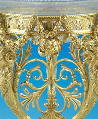 Victorian Silver-Gilt and Intaglio Cut Glass Centrepiece