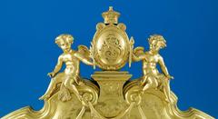 Magnificent, Royal Victorian Silver-Gilt Dressing Table Mirror