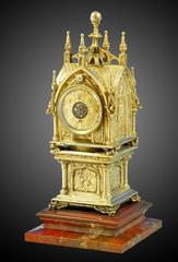 Tiffany & Co a Magnificent Gothic Revival Mantle Clock