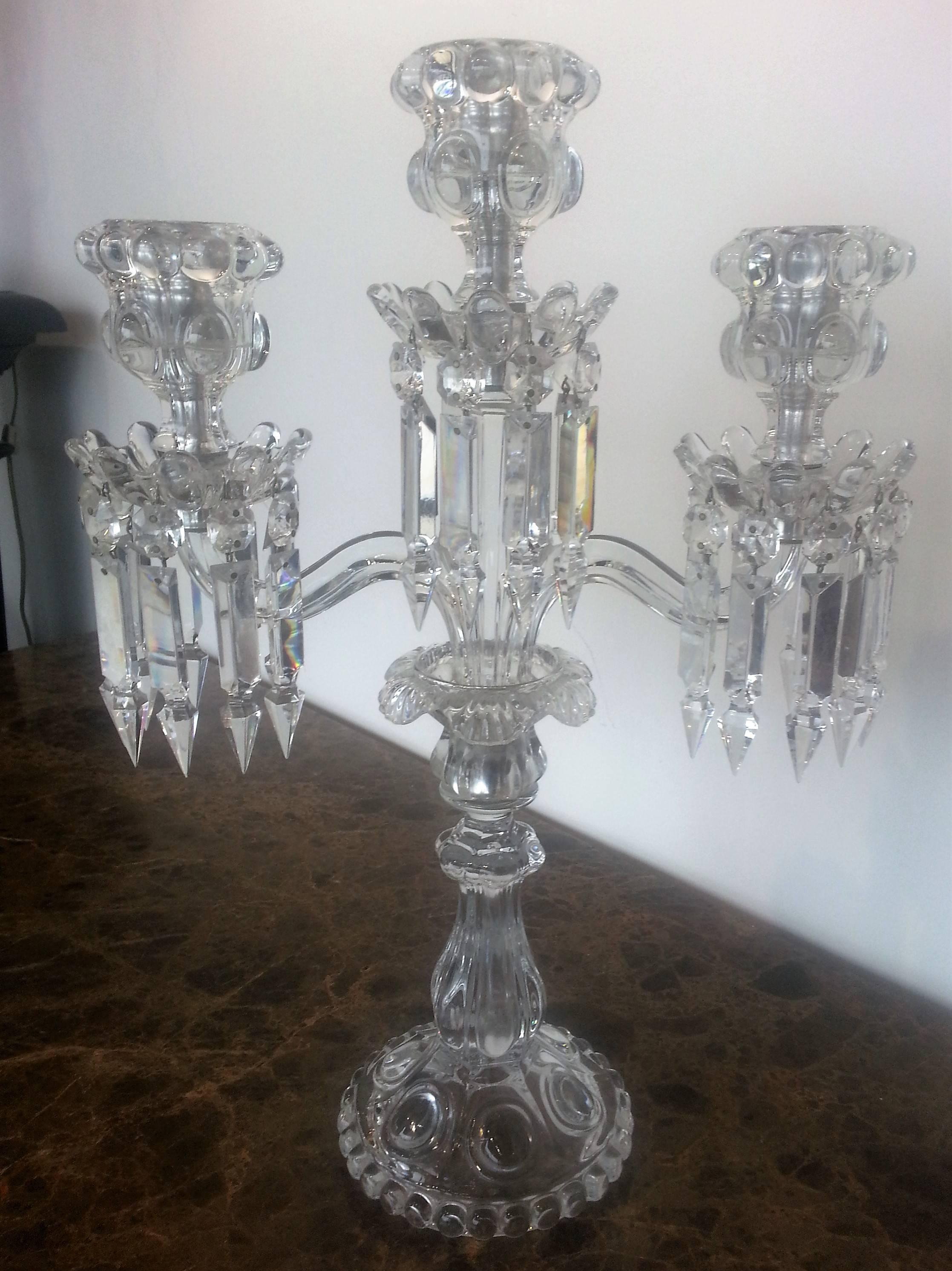 baccarat medallion candelabra
