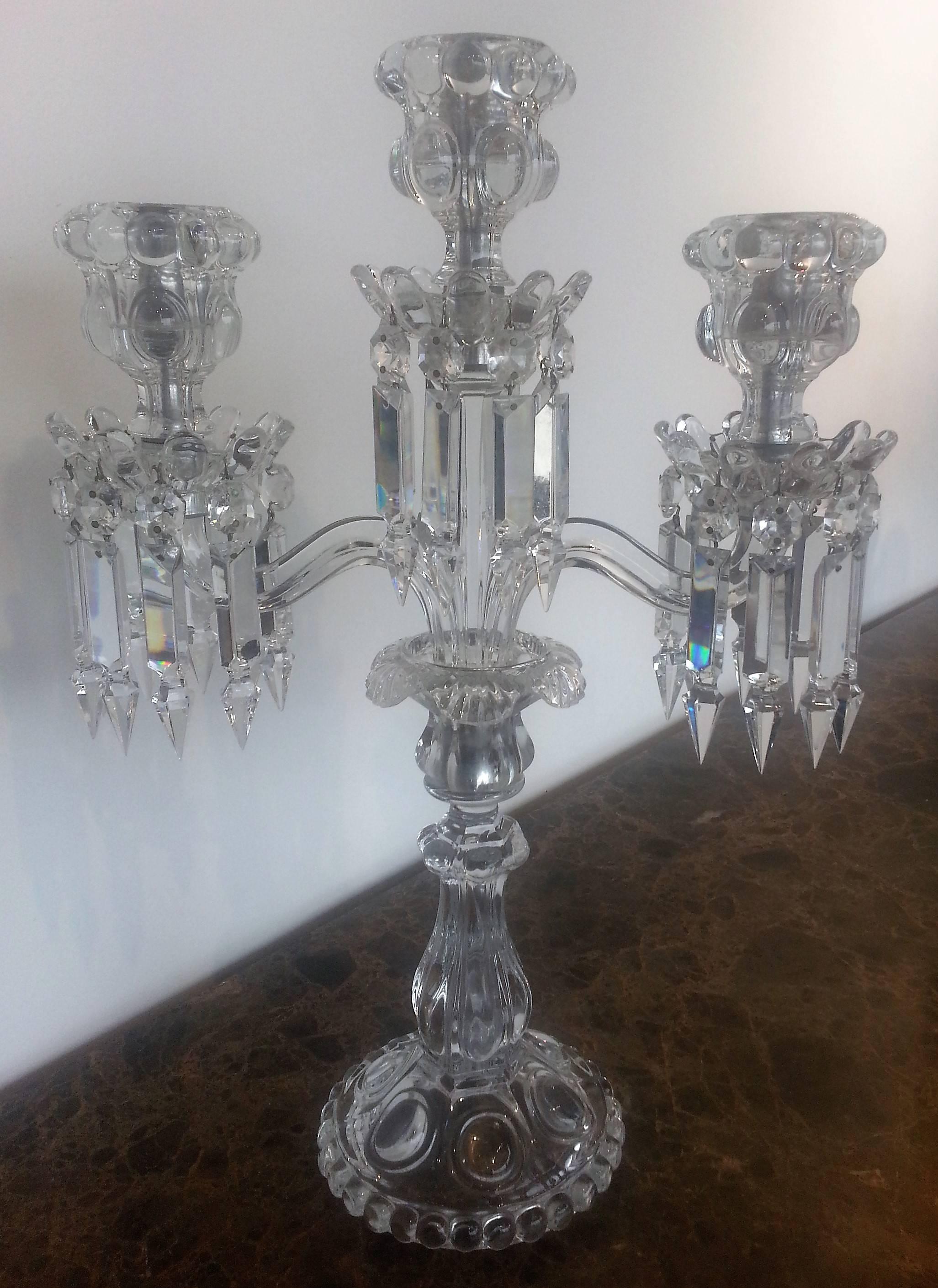 baccarat candelabra for sale