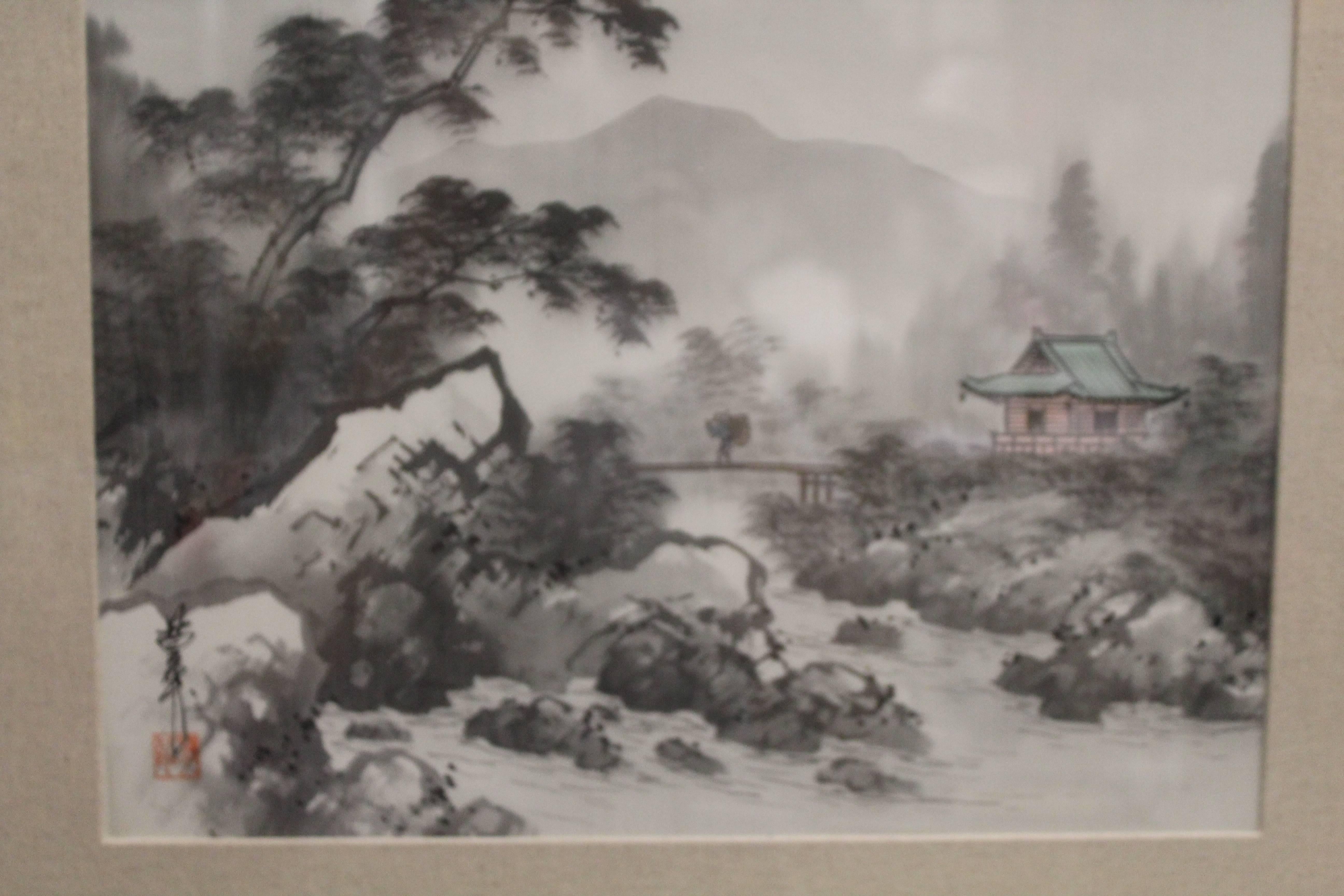 japanese ink wash paintings