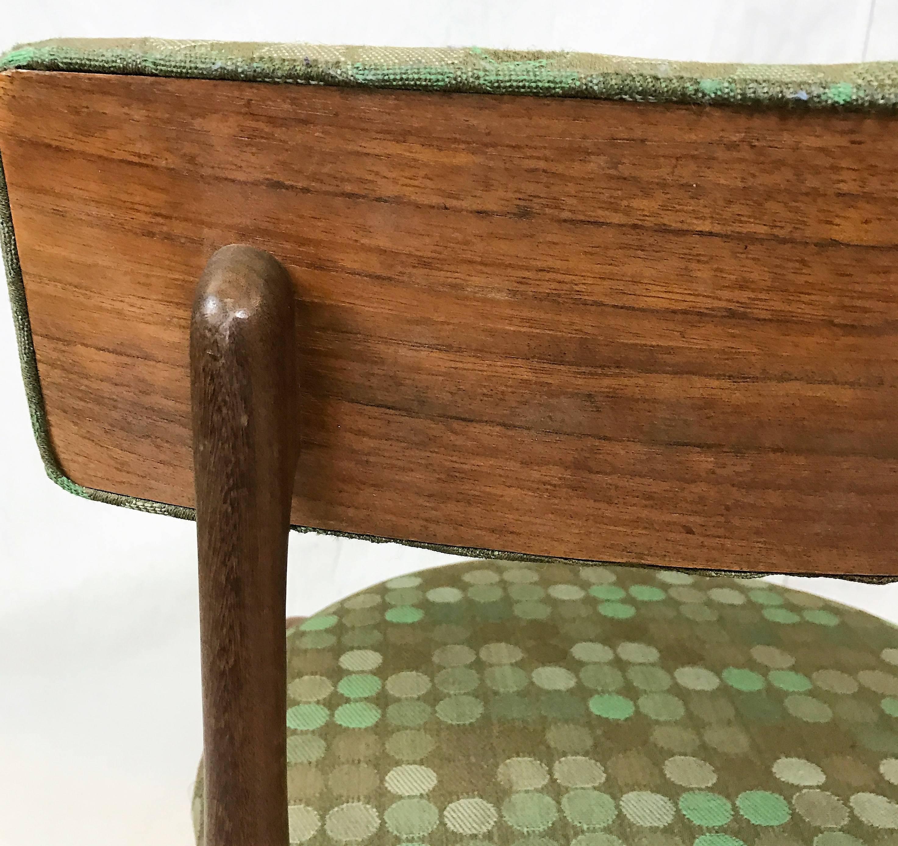 British Set of Six Mid-Century Danish G-Plan Dining Chairs Attributed to Ib Kofod Larsen For Sale