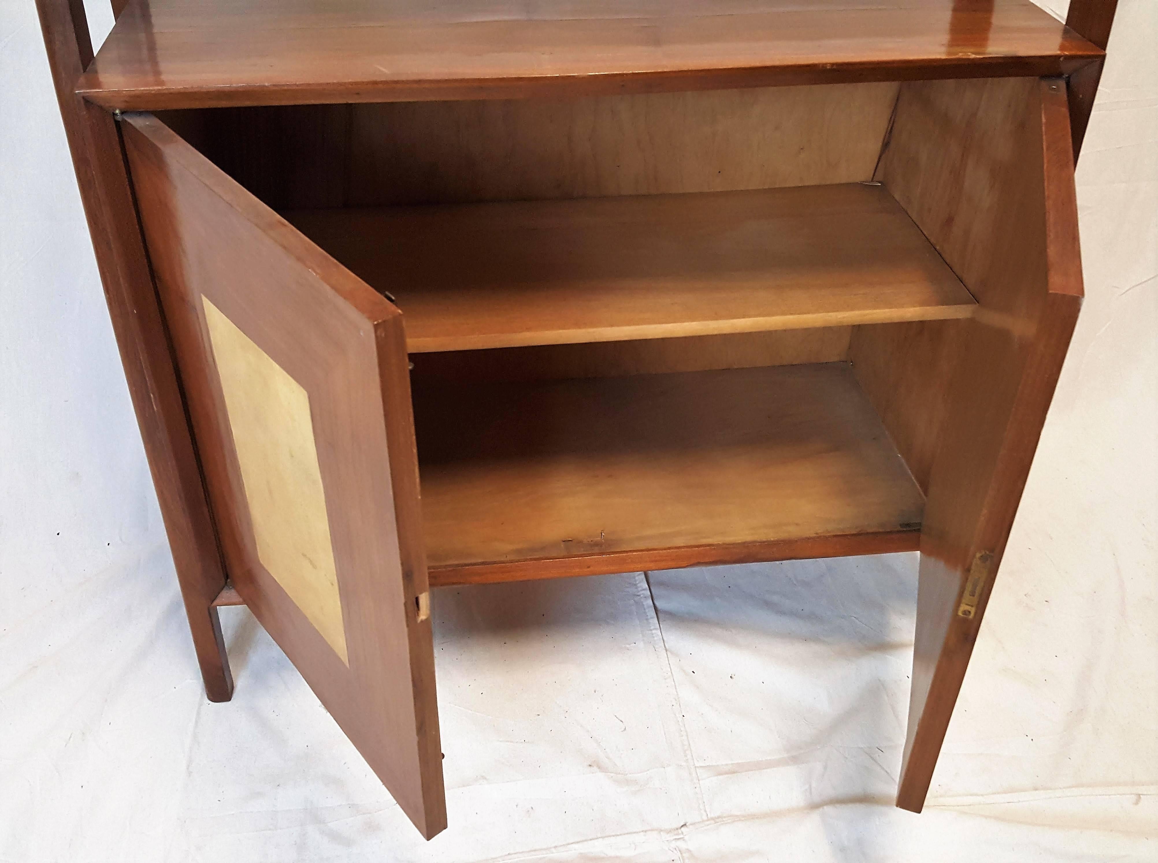 Mid-Century Modern Mid-Century Natural Wood Bookshelf