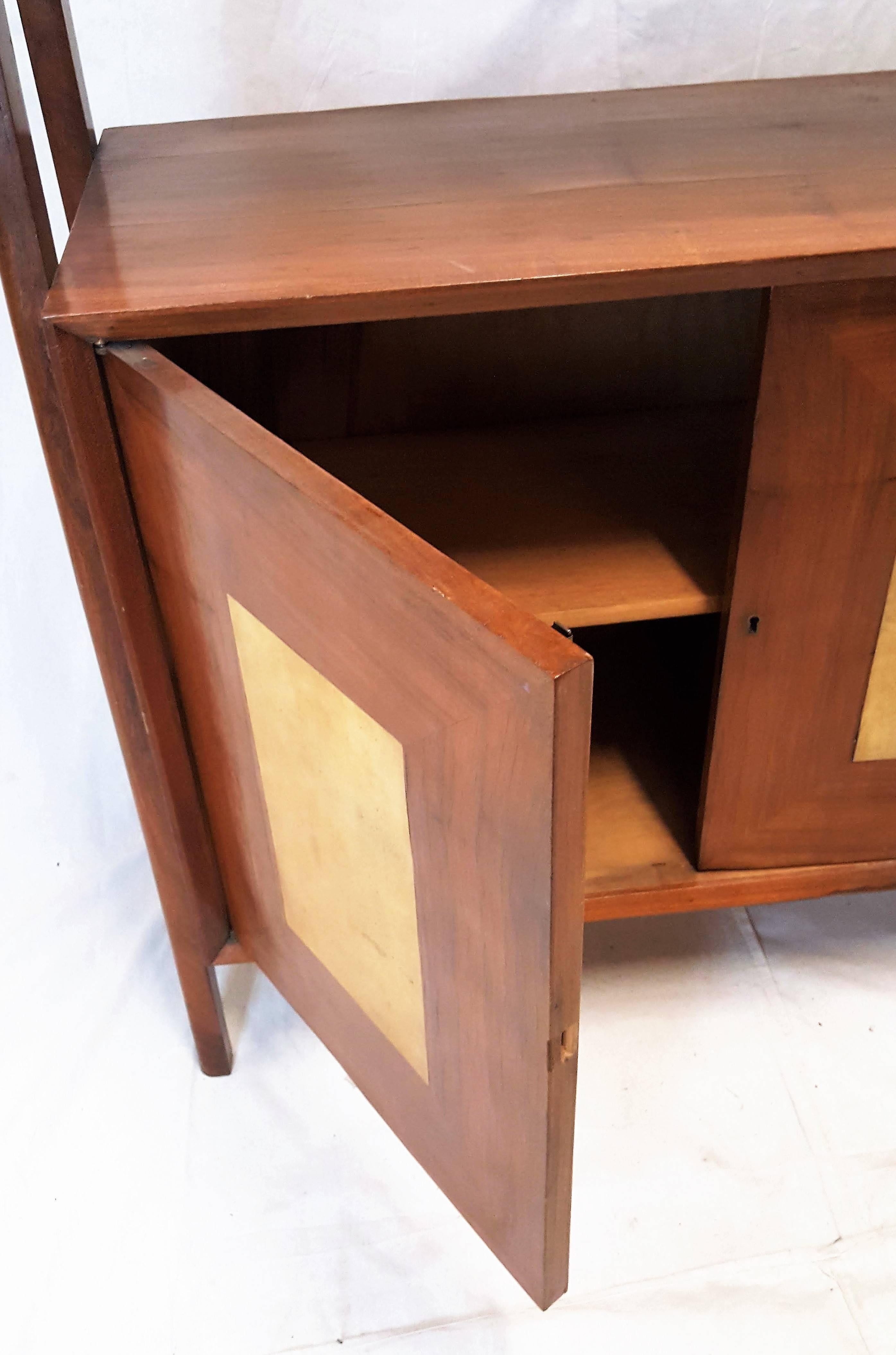 Mid-Century Natural Wood Bookshelf 2