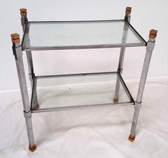 Pair of Mid-Century Two-Tiered Accent Tables Attributed to Romeo Rega
