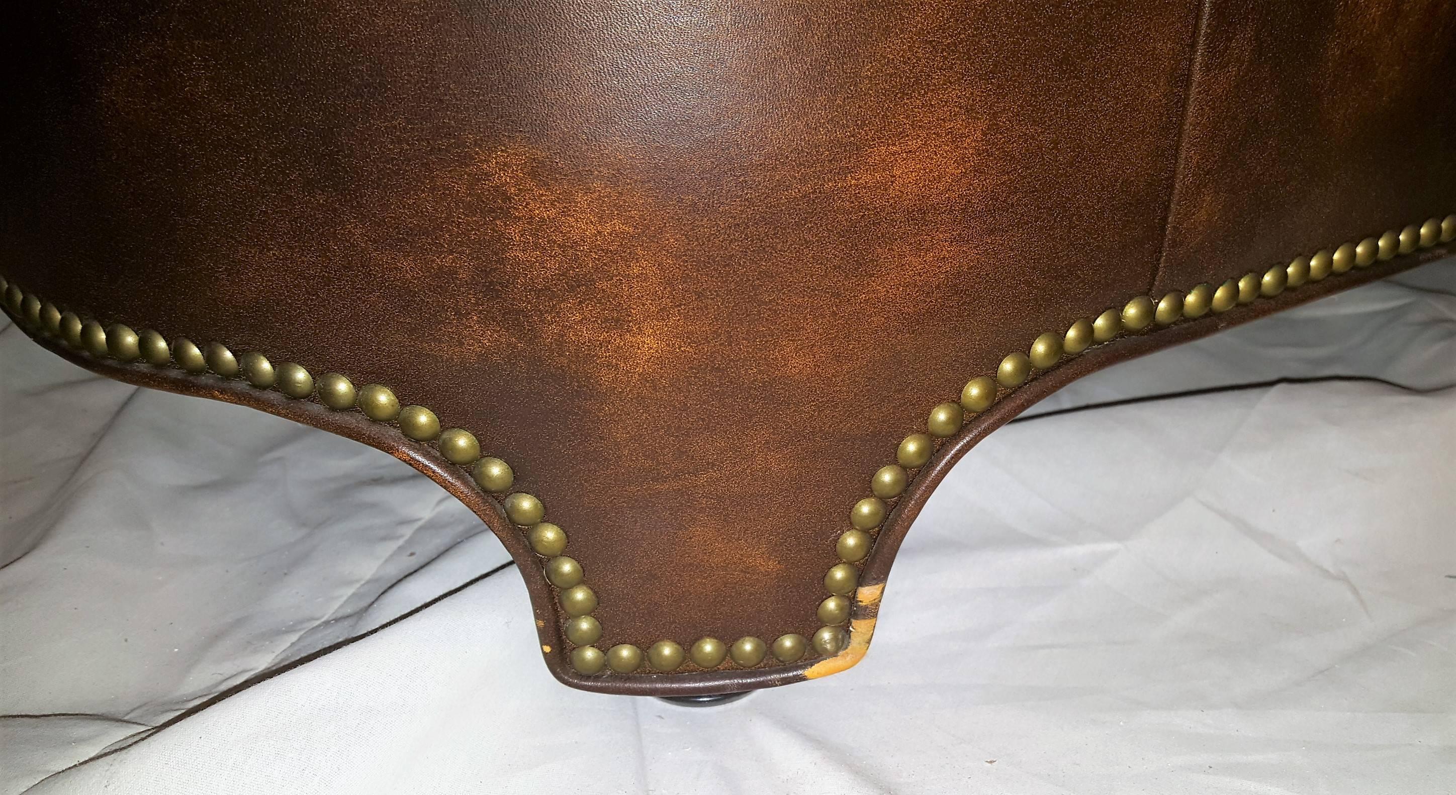 Rare Ralph Morse Chesterfield Leather Sofa 1